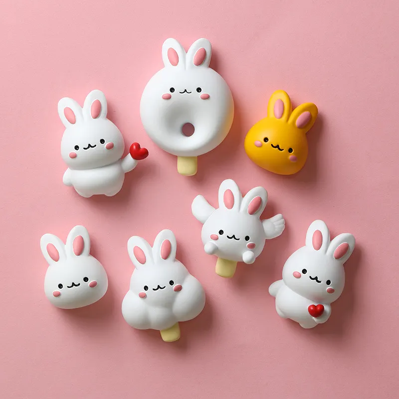 Cute Rabbit Animal Fridge Magnet Home Decoration Ice Cream Doughnut Fridge Magnets for Sale