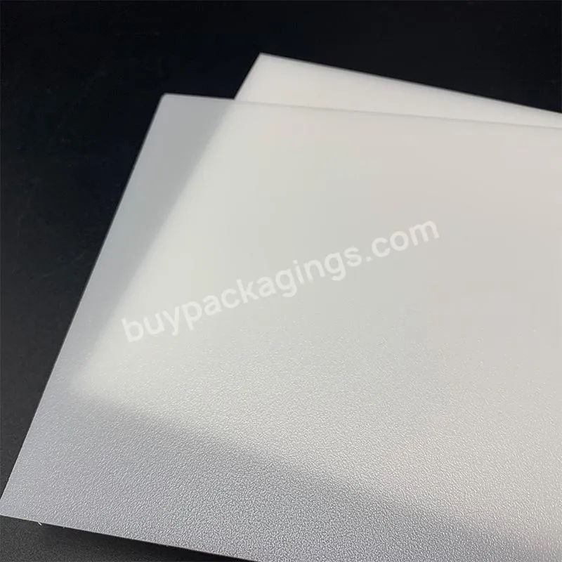 Cuttable Flat And Frosted Milky White 1.2mm 1.5mm 2mm Led Lighting Acrylic Diffuser Sheet