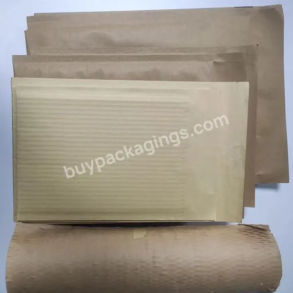 Cx Honeycomb Mailers Cushion Courier Paper Honeycomb Padded Recyclable Kraft Paper Mailing Honeycomb Mail Bag Kraft Paper Mailer