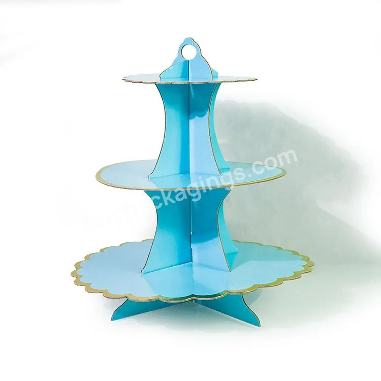 Cylinder Cup Cake Stand Party Wedding Cake Stand Cardboard Cake Stand Wholesale