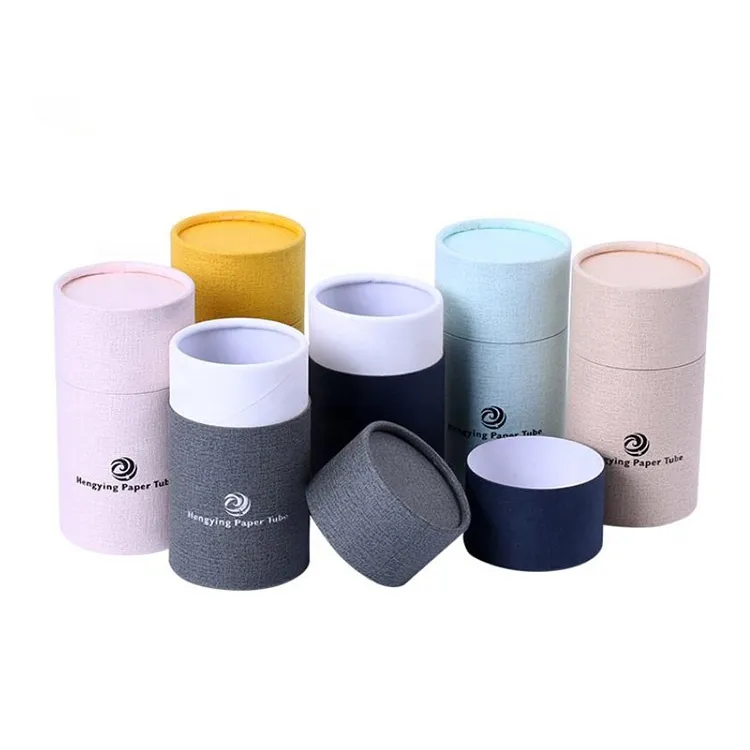 Cylinder  Perfume Paper Packaging Box With Logo Printing