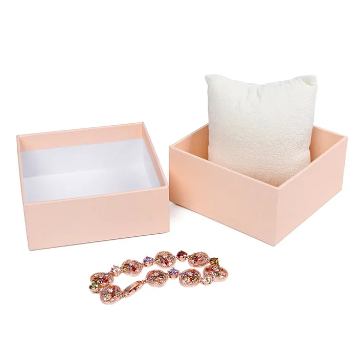 Deluxe custom design ring bracelet necklace brooch paper cardboard packaging jewelry set box