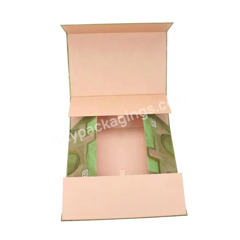 Designer Luxury Large Cardboard Foldable Magnetic Paper Packaging Box Folding Gift Boxes For Clothing With Magnetic Lid