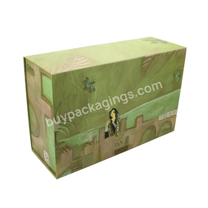 Designer Luxury Large Cardboard Foldable Magnetic Paper Packaging Box Folding Gift Boxes For Clothing With Magnetic Lid