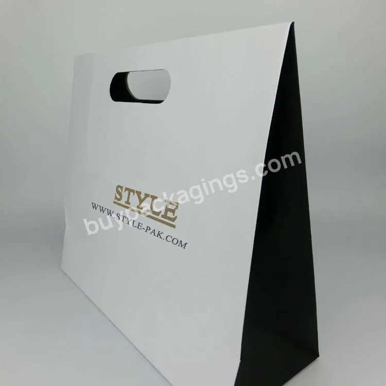 Die Cut Handle Custom Logo Eco Friendly Foldable Grocery Folded Shopping Bag With Competitive Price