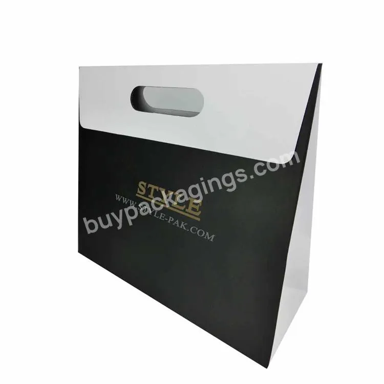 Die Cut Handle Custom Logo Eco Friendly Foldable Grocery Folded Shopping Bag With Competitive Price