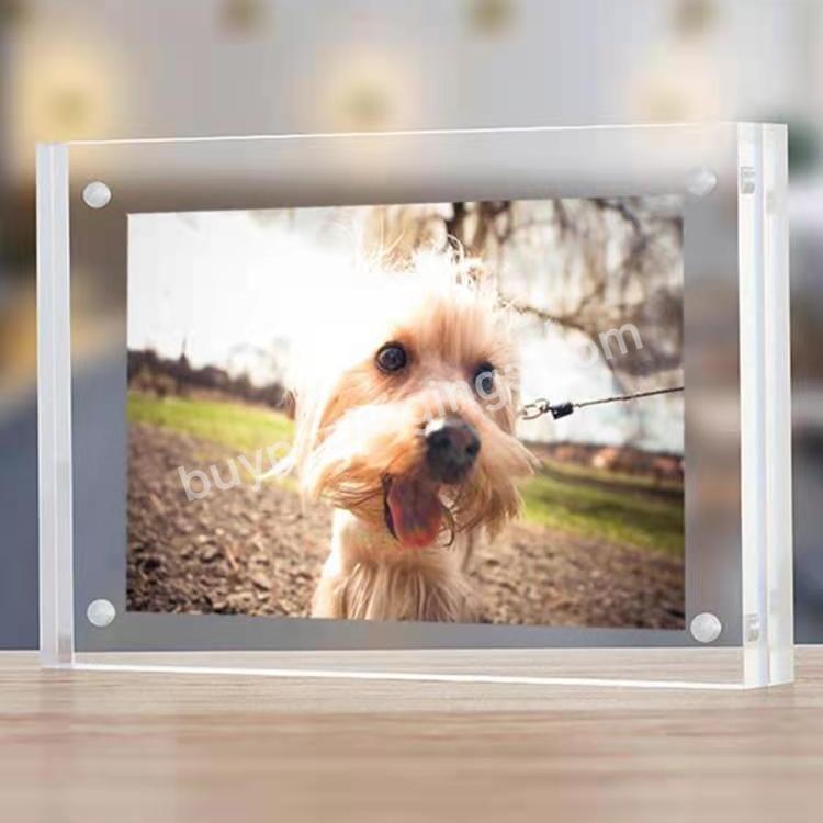 Different Strong Magnetic Photos 4 X 6 Magnetic Acrylic Picture Frame With Good Use Sense Of Experience