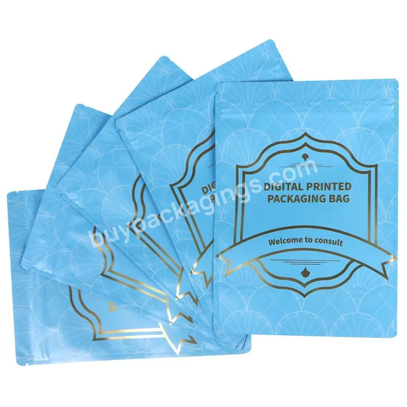 Digital Printing Custom Sachets Aluminum Foil Zip Lock Self Heat Seal Stand Up Food Smell Proof Pouch Zipper Mylar Bag