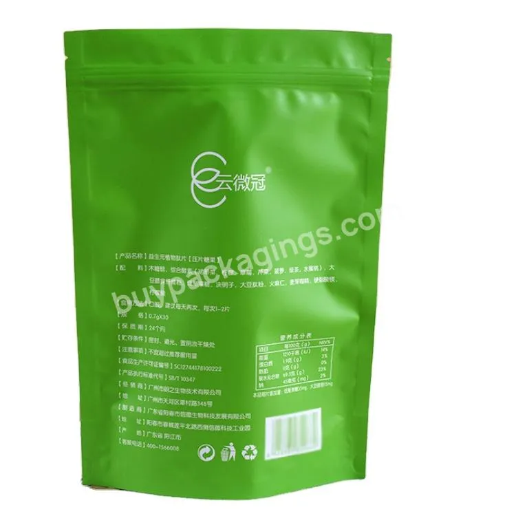 Digital Printing Custom Size Stand Up Ziplock Package Bag Aluminium Foil Tea Packing Design Digital Plastic Bag