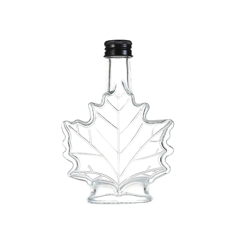 Direct sales 250ML100ML50ML Maple Leaf bottle Leaf Wine bottle Aromatherapy glass beverage bottle