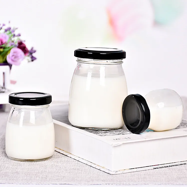 Direct sales of 100ml silk mouth pudding cup yogurt bottle bird's nest bottle honey jam bottle manufacturers