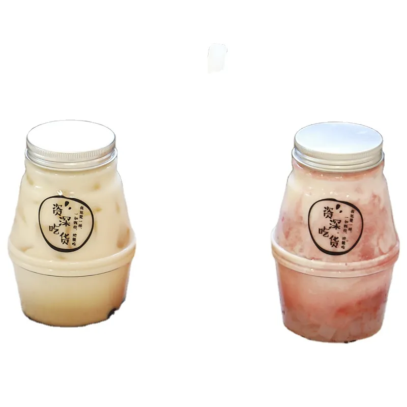 Disposable Milk Tea Bottle  Pet Material Drink Juice Beverage Clear Texture High Quality Plastic Bottle