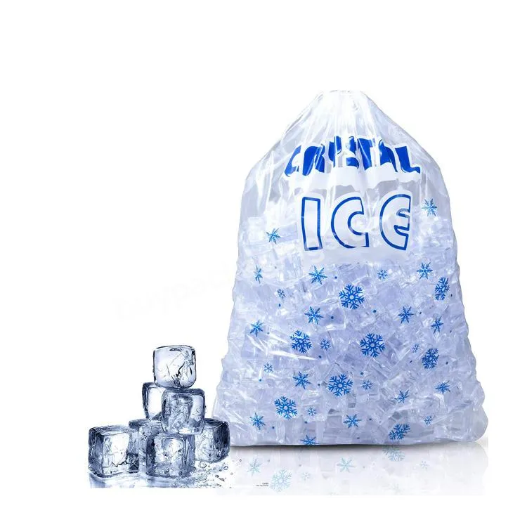 Disposable Nylon Freezer Storage Ice Cube Cream Bag Cooler With Strap