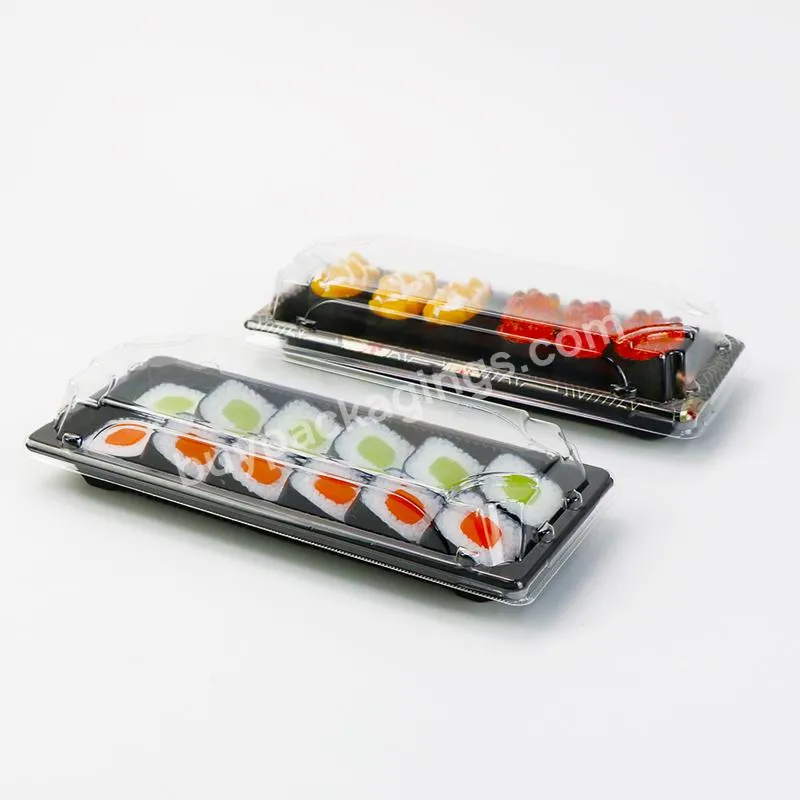 Disposable Plastic Takeaway Sushi Packaging Box,Wholesale Clear Sushi Food Container With Lid