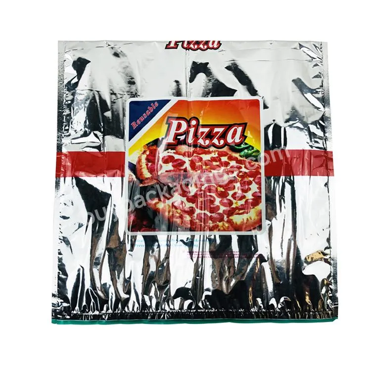 Disposable Reusable Portable Carry Delivery Grocery Pizza Thermal Freezer Pizza Bag