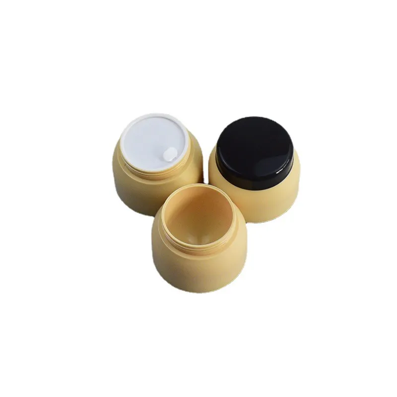 Double Layer Round Cylinder Shape PP Material Spiral Cover 100g Cream  Packaging  Plastic Bottle Jar