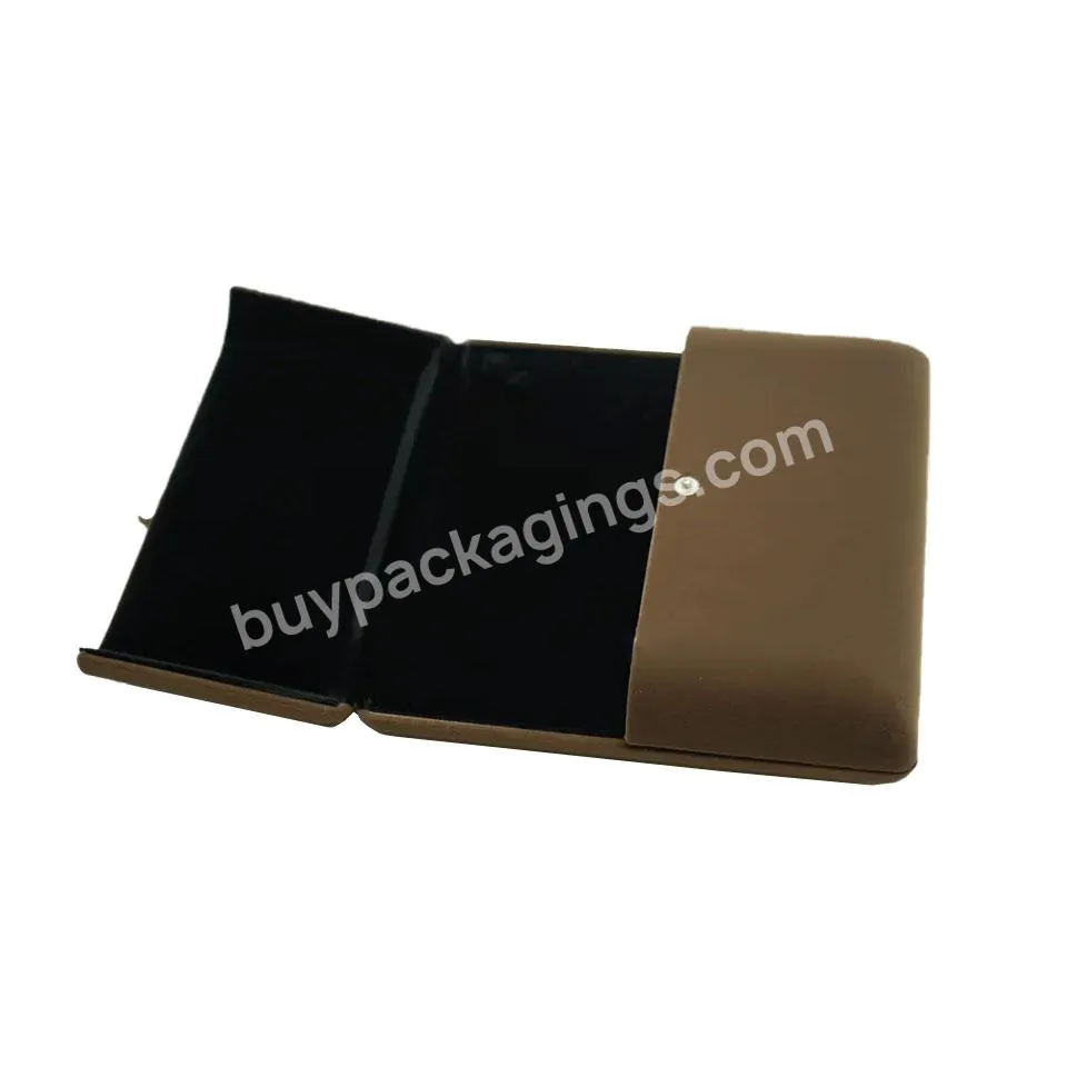 Double Open Jewelry Boxes China Wholesale Custom Luxury High End Shipping Suede Jewelry Box Large Necklace Box