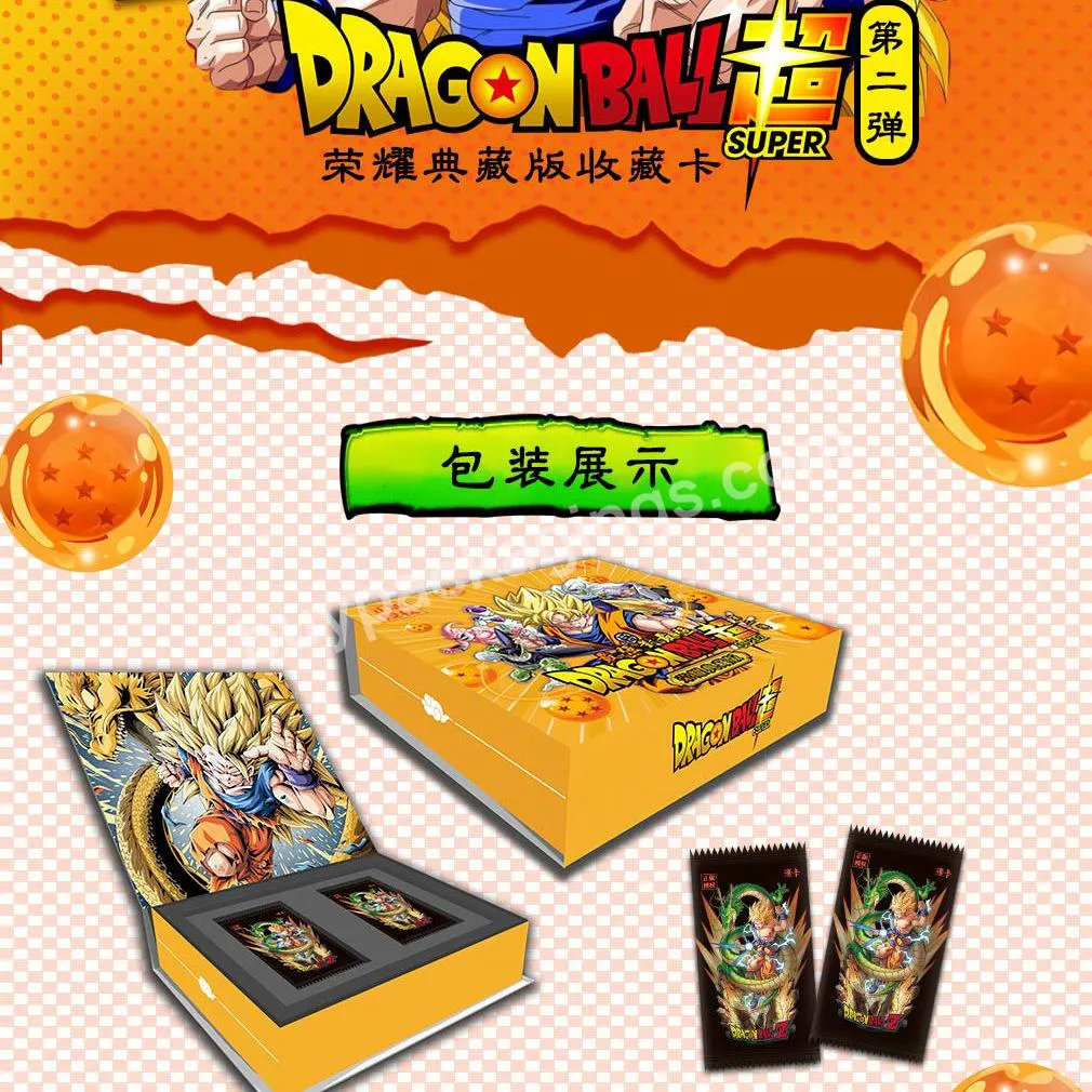 Dragon Full Set Limited Edition Anime Figures Hero Card Son Goku Super Saiyan Vegeta 100-180 Iv Bronzing Barrage Flash Card