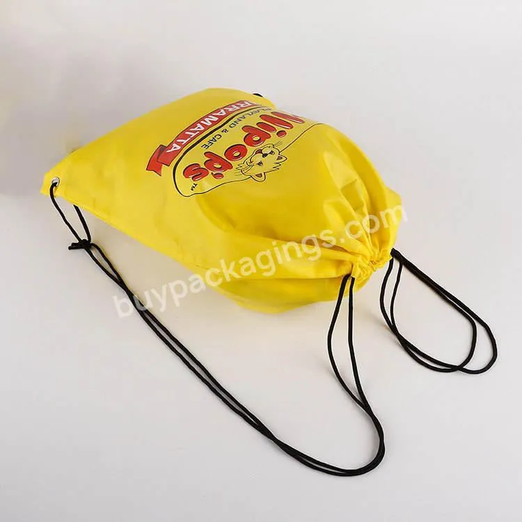 Drawstring Backpack String Bag Gym Sack Backpack