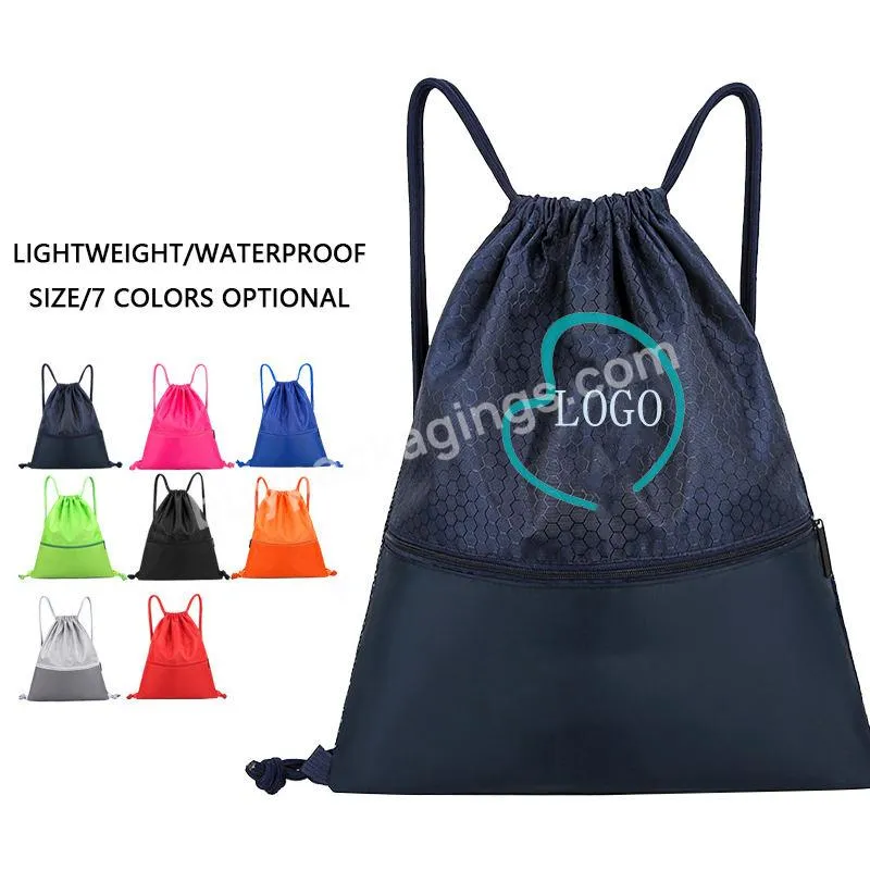 Drawstring Backpack With Custom Printed Logo Sac De Voyage Sport Rucksack Mochila Escolar Basketball Knapsack Draw String Bags - Buy Polyester Drawstring Bag,Drawstring Backpack,Polyester Backpack Bags.