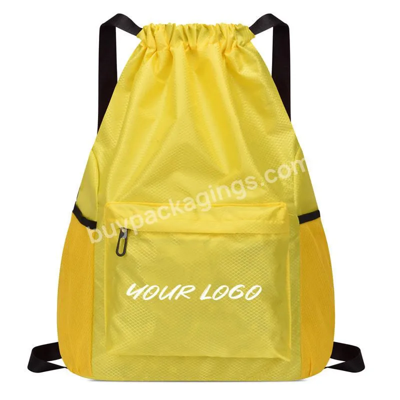 Drawstring Bags Oxford Sports Gym Backpack Pull String Backpacks Cheap Backpack Bags With Logo