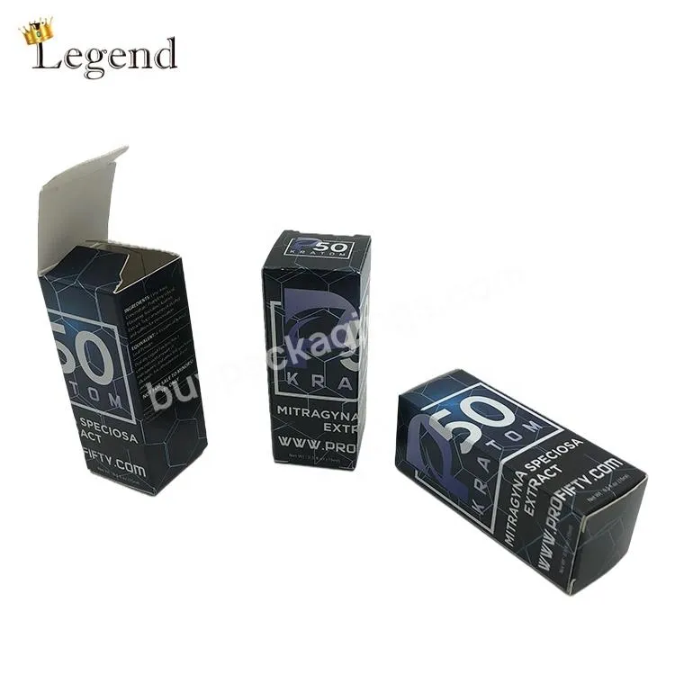 Durable Silver Paper Card Reverse UV Printing Cosmetic Nail Polish Small Paper Box