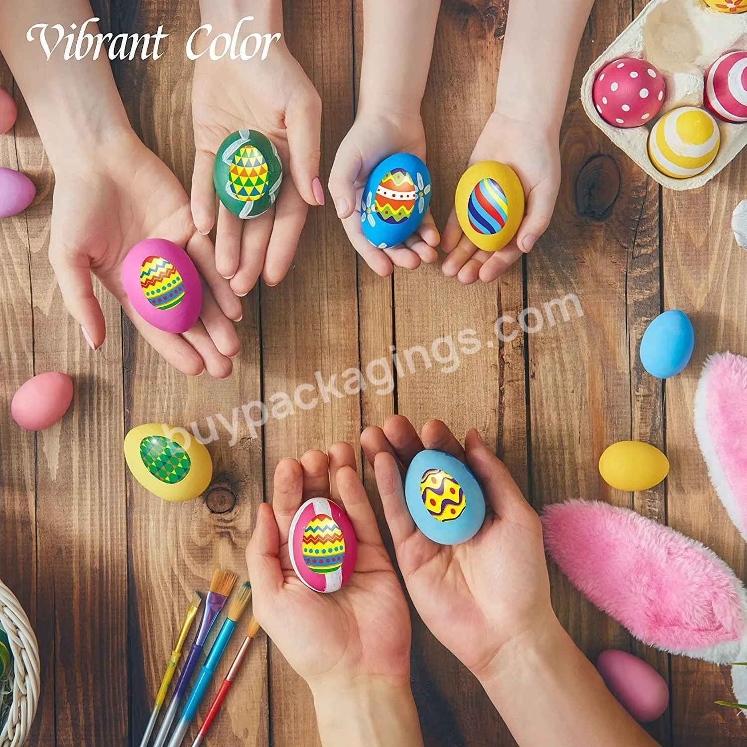 Easter Egg Round Stickers Happy Easter Holiday Decoration For Holiday Decals Party Supplies Reward Gifts Stickers