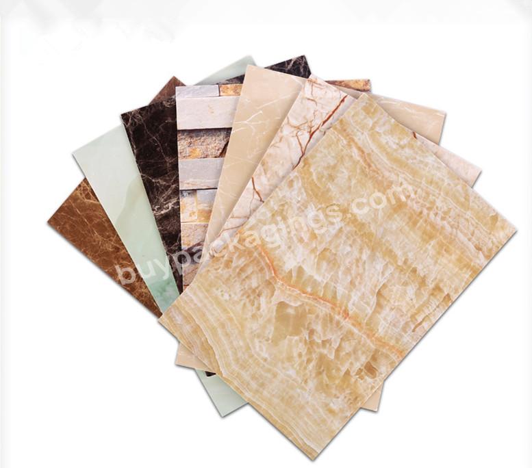 Easy Install Marble Wood Textile Stone Pvc Designs Marble Alternative Sheet