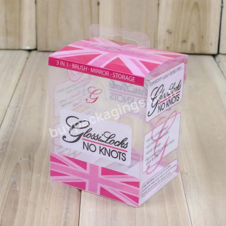 Easy Shipping Color Printing  Plastic Transparent Pet Pvc PackagIng Box With Design Logo