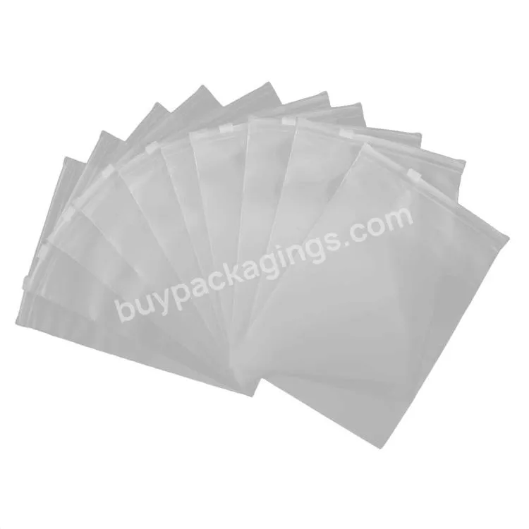 Eco Friendly Biodegradable Waterproof Self Adhesive Plastic Ziplock Clear Plastic Wet Swimwear Clothing Packaging Bag