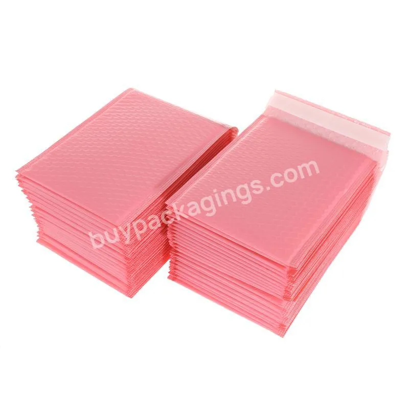 Eco Friendly Black Matte Bubble Padded Envelope Bubble Air Wrap Polymailer Bags Custom Bubble Mailers For Shipping Packaging