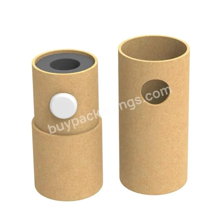 Eco Friendly Child Resistant Round Kraft Paper Cardboard Twist Up Push Up Deodorant Paper Tube Containers