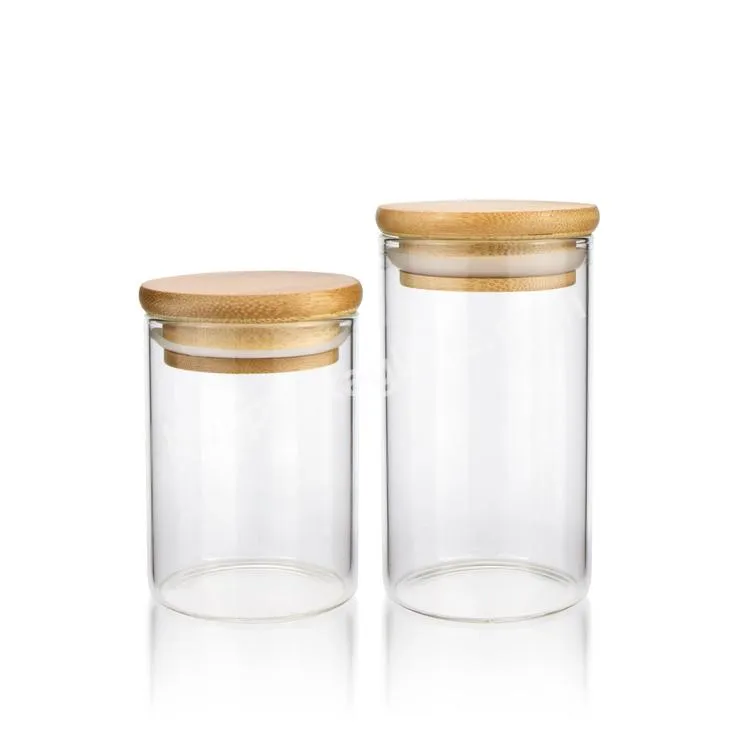 Eco-friendly Clear Storage Bottles Jars Kitchen Bamboo Food Containers Coffee Spice Storage Jar - Buy Bamboo Food Containers,Storage Bottles Jars Kitchen,Coffee Storage Jar.