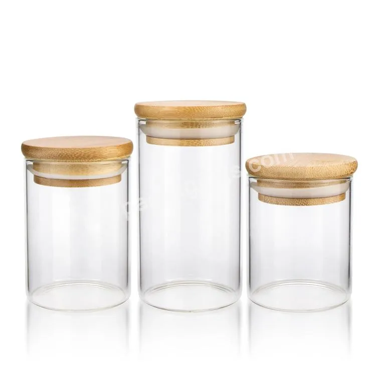 Eco-friendly Clear Storage Bottles Jars Kitchen Bamboo Food Containers Coffee Spice Storage Jar - Buy Bamboo Food Containers,Storage Bottles Jars Kitchen,Coffee Storage Jar.