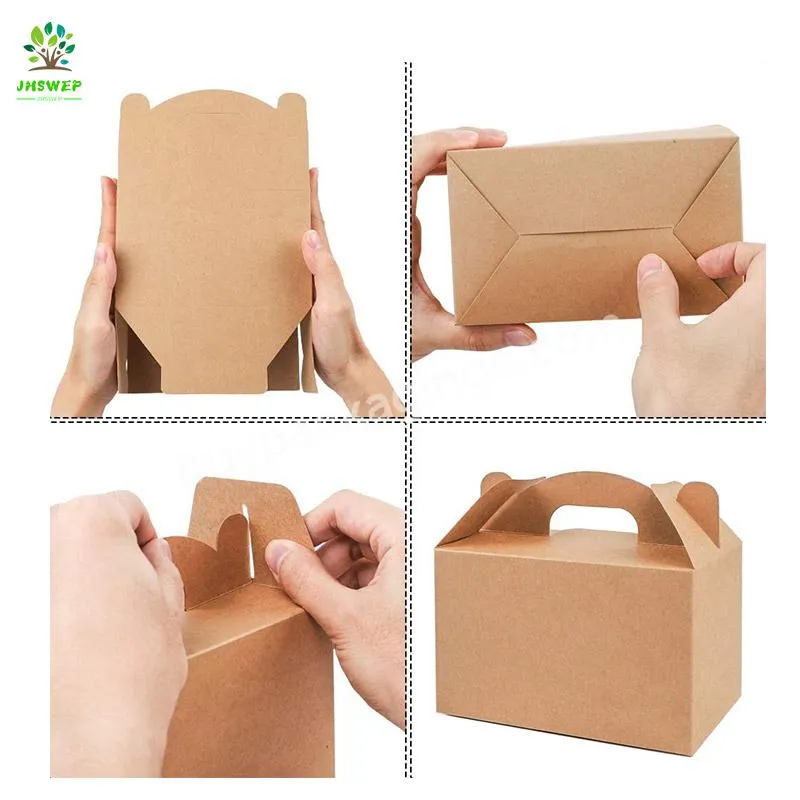 Eco Friendly Custom Design 6*3.5*3.5 Inches Kraft Paper Food Packaging Cake Box