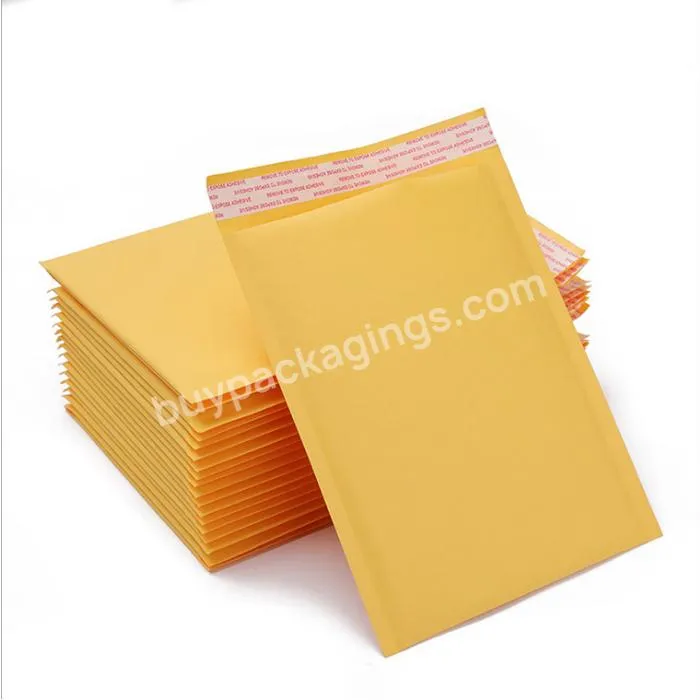 Eco Friendly Custom Logo Biodegradable Kraft Paper Air Padded Bubble Envelopes Packaging