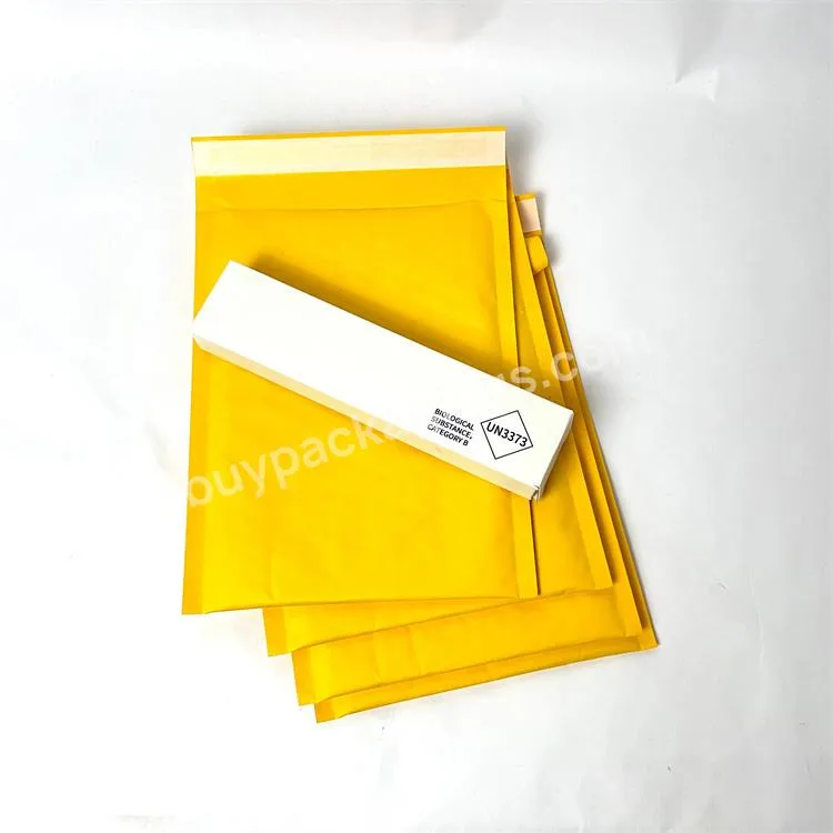 Eco Friendly Kraft Paper Bubble Mailer Padded Envelope Shipping Bag Clothing Packaging Kraft Bubble Mailer Craft Envelope