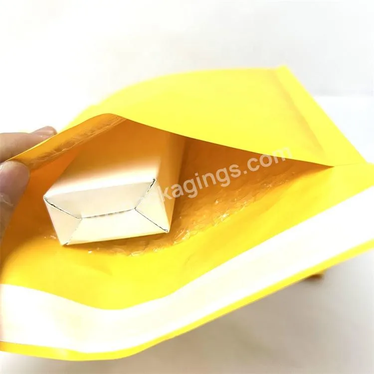 Eco Friendly Kraft Paper Bubble Mailer Padded Envelope Shipping Bag Clothing Packaging Kraft Bubble Mailer Mailing Envelope