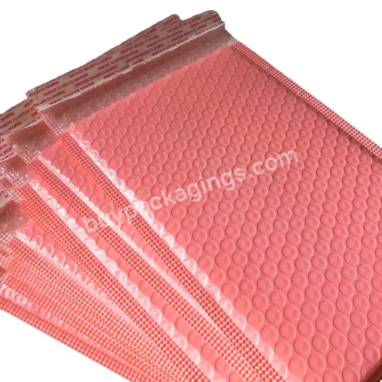 Eco Friendly Padded Mailer Packaging Envelopes Bubble Pink Poly Mailer Bags Waterproof Logistics Transport Mail Bag