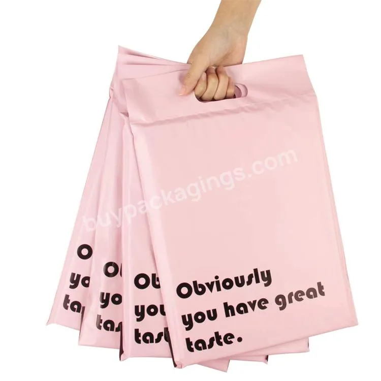 Eco Friendly Pink 10x15 Thank You Polly Packaging Mailers Mailing Bags With Handle - Buy Mailers 10x15,Polly Mailing Bags,Polly Mailing Bags.