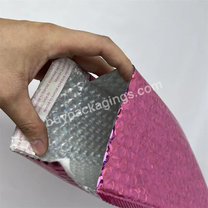 Eco Friendly Poly Air Pink Plastic Padded Envelope Bubble Mailer Mailing Bag