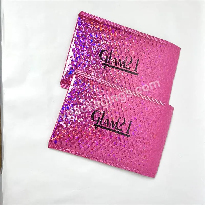 Eco Friendly Poly Air Pink Plastic Padded Envelope Bubble Mailer Mailing Bag