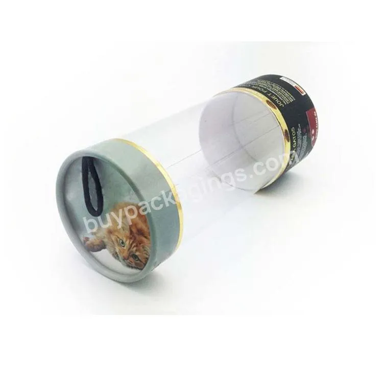 Eco Friendly Pvc Round Clear Transperent Flexible Plastic Packaging Cylinder Tube With Lid