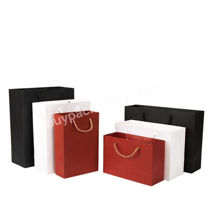 Eco-friendly Recyclable Luxurious Kraft Paper Gift Shop Bags with Handles
