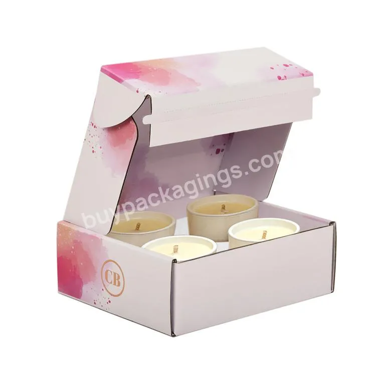 Eco Friendly Small Biodegradable Hat Cardboard Gift Candle Mailing Shipping Boxes Packaging
