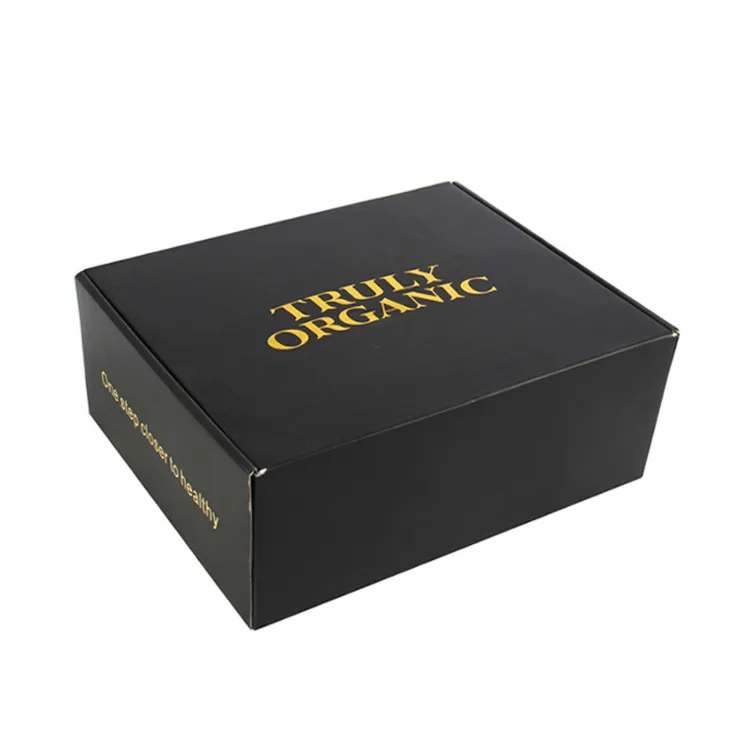 eco recycle matte black mailer packing custom shipping box package for clothing packaging with logo print