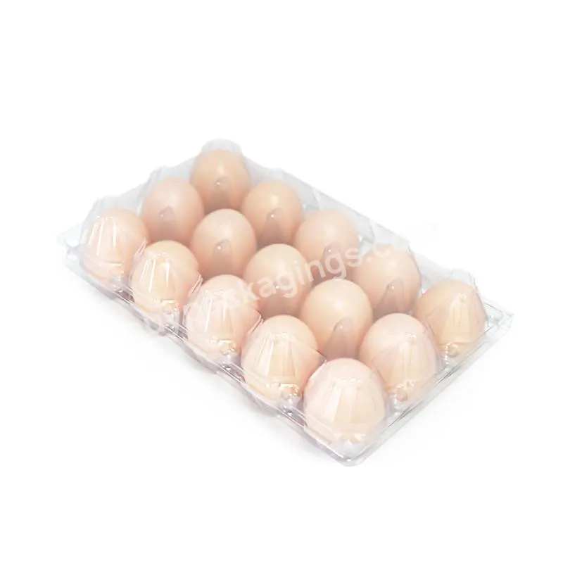 Egg Carton Blister Packaging Box 15 Holes Plastic Customized Egg Storage Jiamu Packing Dongguan(near Shenzhen And Hongkong)