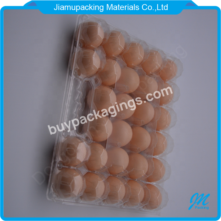 Egg Carton Tray Packaging Hot Sale Plastic For 28 Holes With Handle Blister Box