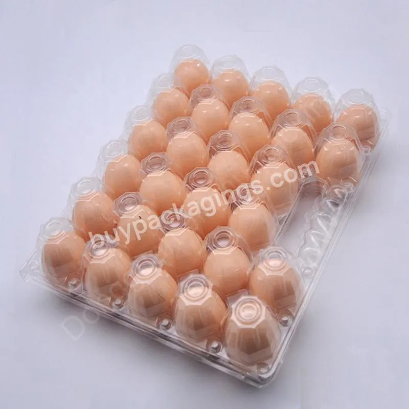 Egg Carton Tray Packaging Hot Sale Plastic For 28 Holes With Handle Blister Box