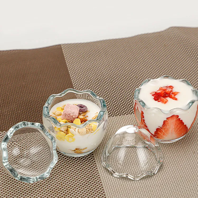 Egg Shell Creative Shape Glass Pudding Cup Bottle Cheap Price Microwaveable  Glass Bottle